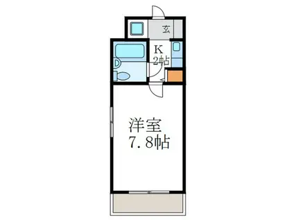 デトム・ワン烏丸一条パートII(1K/3階)の間取り写真