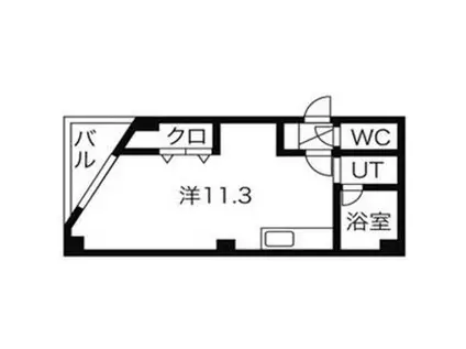 プレジール本郷(1DK/3階)の間取り写真
