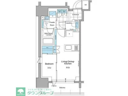 ルフォンプログレ本郷三丁目(1LDK/6階)の間取り写真