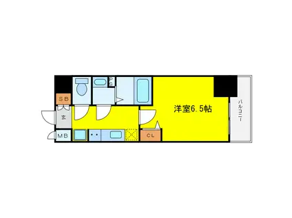 プレサンス 梅田北 ディア(1K/2階)の間取り写真