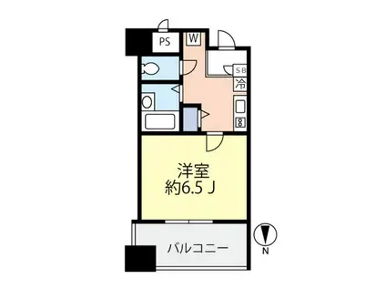 グランヴァン東品川(1K/3階)の間取り写真