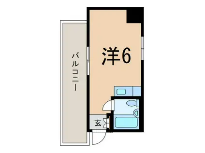 コア仙台坂(ワンルーム/5階)の間取り写真