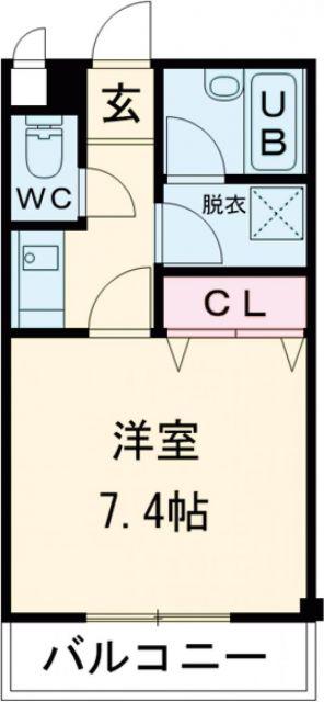 プレメゾンF(1K/1階)の間取り写真