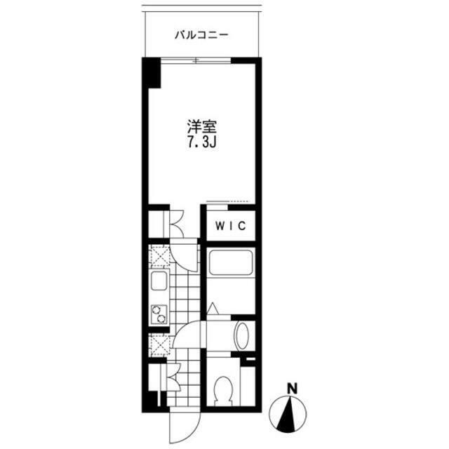 プライマル錦糸町(1K/4階)の間取り写真
