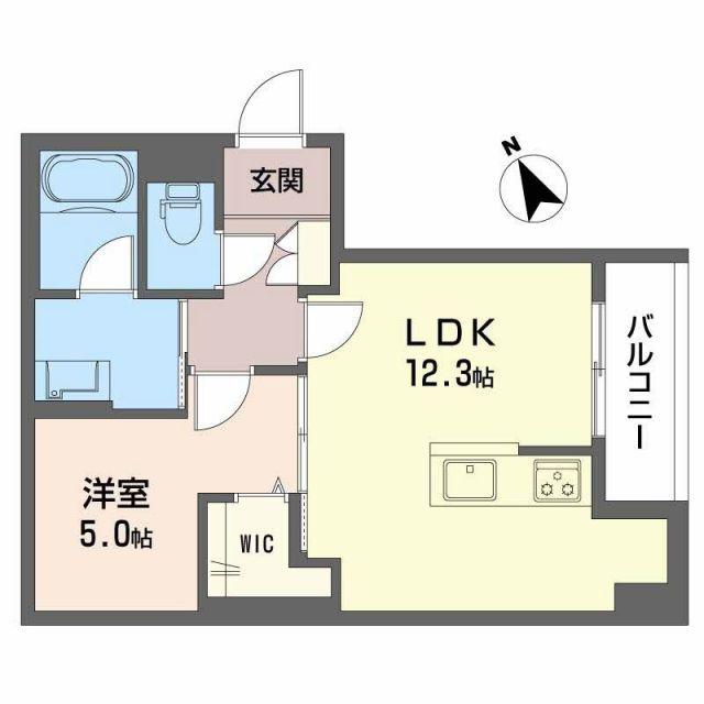 シャーメゾンボスコルーチェ(1LDK/2階)の間取り写真