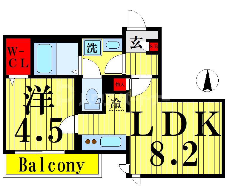 へーベルメゾン森下(1LDK/2階)の間取り写真