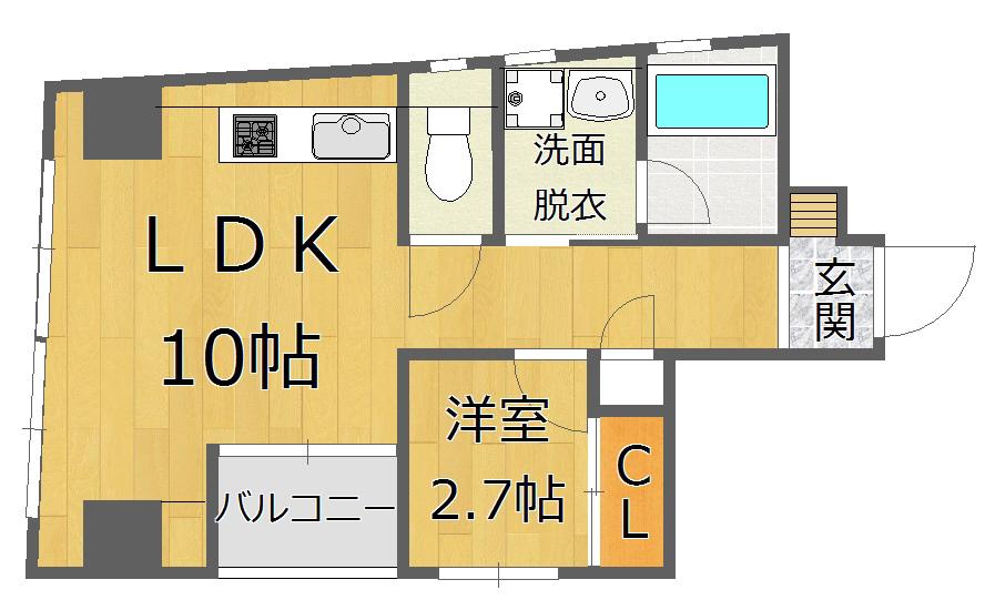 ラウレアLAULEA(1LDK/5階)の間取り写真