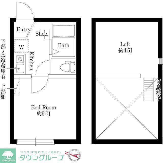 ジャスミンテラス五反野(1K/3階)の間取り写真