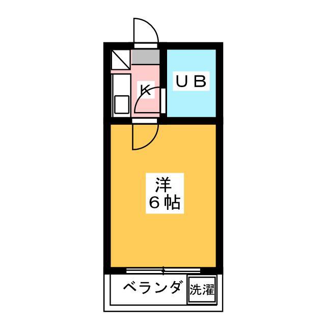 大黒ビル(1K/3階)の間取り写真