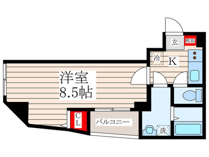 BROOKLYN′S KASAI(1K/5階)の間取り写真