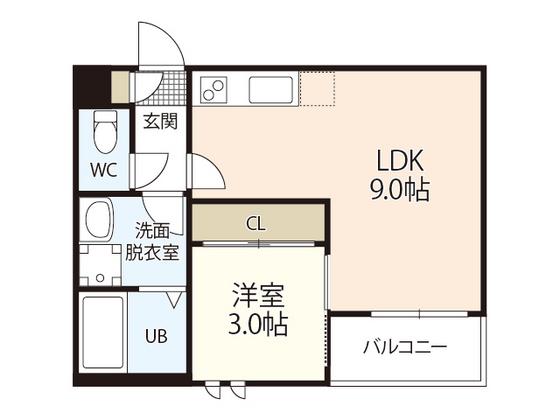 REGALEST ARCE(1LDK/1階)の間取り写真