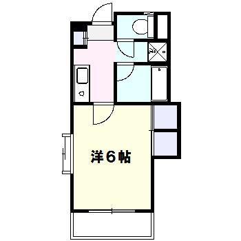 ヴィラ市ヶ尾(1K/3階)の間取り写真