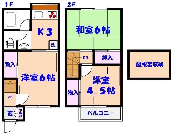 シティ真間(3K/1階)の間取り写真