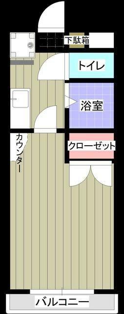 エル22(1K/3階)の間取り写真