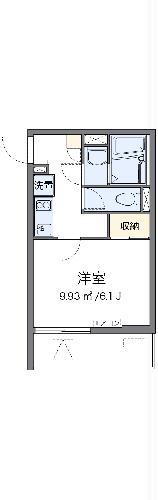 クレイノノーヴェ テラス(1K/1階)の間取り写真
