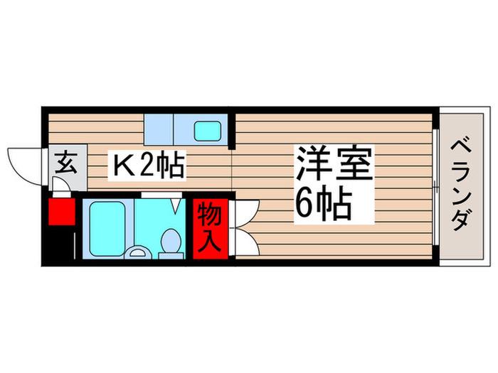 第一今井ビル1-3(1K/3階)の間取り写真