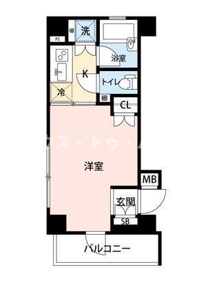 マイナビSTAYミライエイースト池袋(1K/5階)の間取り写真