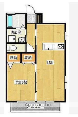 ヴィレッジ本郷II(1LDK/2階)の間取り写真