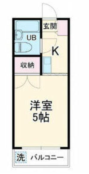 サンアベニュー小手指南(1K/1階)の間取り写真