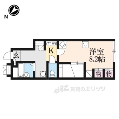 レオパレスDIO Z3(1K/2階)の間取り写真