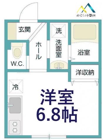 フロイデ塩浜 (ワンルーム/2階)の間取り写真