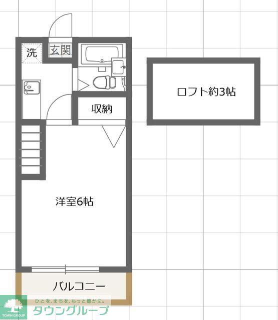LR プランタンヨダ(1K/2階)の間取り写真