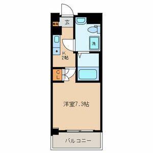 パークサイド西池袋(1K/3階)の間取り写真