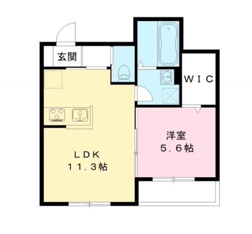シンブリーズ(1LDK/2階)の間取り写真