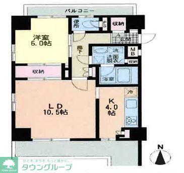 NFプラザIII(1LDK/5階)の間取り写真