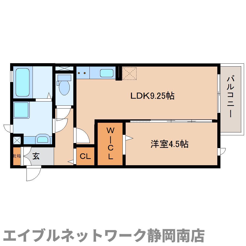 カーサさくら(1LDK/2階)の間取り写真