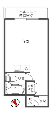 スカイコート池袋第2(ワンルーム/5階)の間取り写真