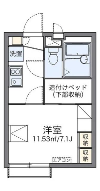 レオパレスヴァンサンカン(1K/3階)の間取り写真