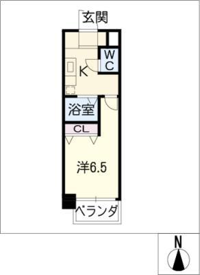 TSドリーム名駅南(1K/3階)の間取り写真
