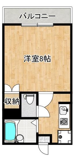 セガールハイツ(1K/1階)の間取り写真