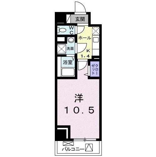 ホライゾン アヴェニュー(1K/3階)の間取り写真
