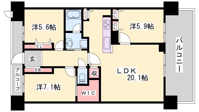 パレ・ロワイヤル田寺東II番館