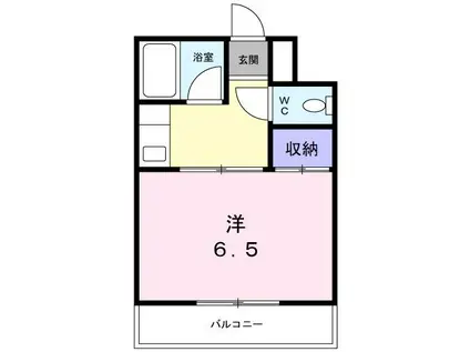 パラレル太田(1K/3階)の間取り写真