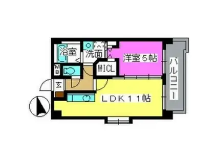 K313FUKUOKA(1LDK/4階)の間取り写真
