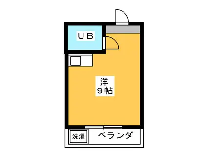 メゾン手越原(ワンルーム/3階)の間取り写真