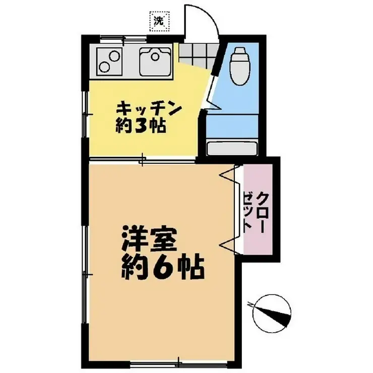 北嶺ハイツ 1階階 間取り