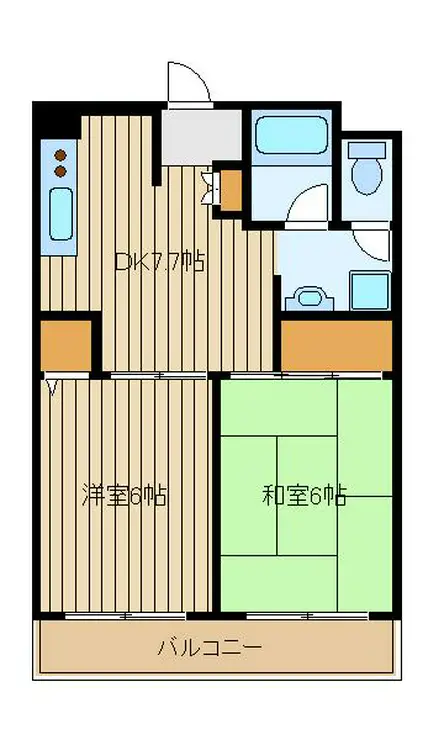 サンハイム関 1階階 間取り