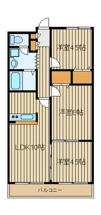 パールハイムサクライ 3階階 間取り