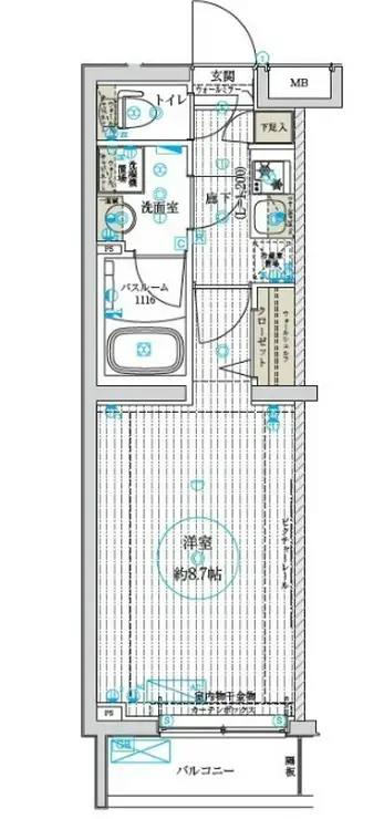 ベルグレードNF 3階階 間取り