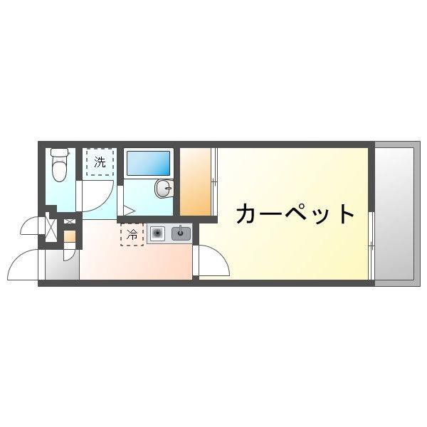 レオパレス善(1K/2階)の間取り写真