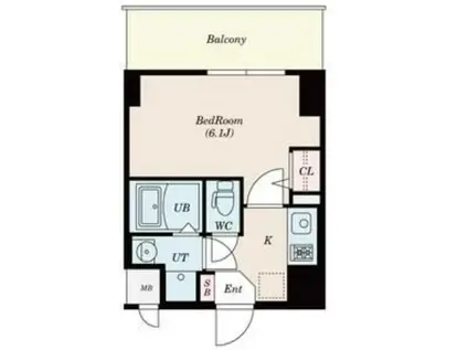 神戸国香通FUTUR(1K/3階)の間取り写真