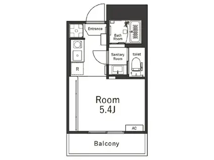 フレンシア ノイエ 八王子(ワンルーム/3階)の間取り写真