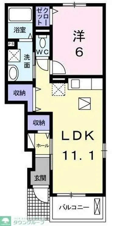 グローレ 1階階 間取り