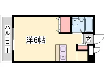 ロイヤルコーポ高砂(1K/5階)の間取り写真