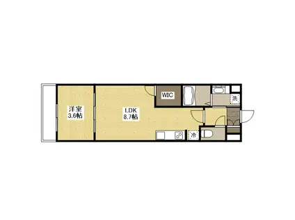 月光手城ルート2(1LDK/1階)の間取り写真