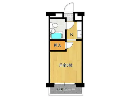 サンシャイン川口A(1K/2階)の間取り写真